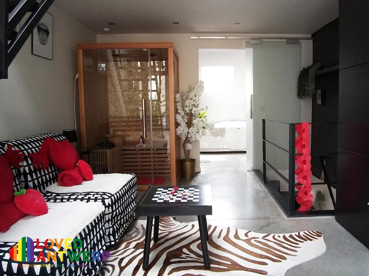 Апартаменты Wellness Loft With Sauna, Jacuzzi, Roof Terrace & Amazing View Антверпен Экстерьер фото