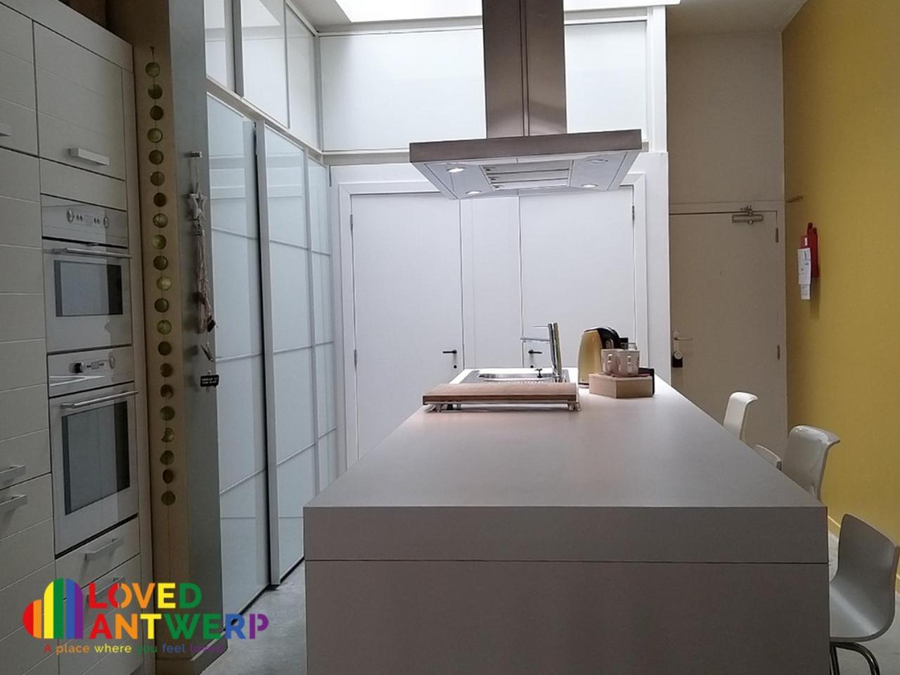 Апартаменты Wellness Loft With Sauna, Jacuzzi, Roof Terrace & Amazing View Антверпен Экстерьер фото